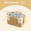 Stainless Steel Double-Layer Insulated Lunch Box, Large Capacity Compartmentalized Bento Box for Students & Office Workers