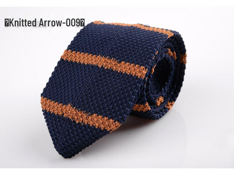 Cross-Border Exclusive Custom Arrow-Shaped Knitted Tie for Men & Women