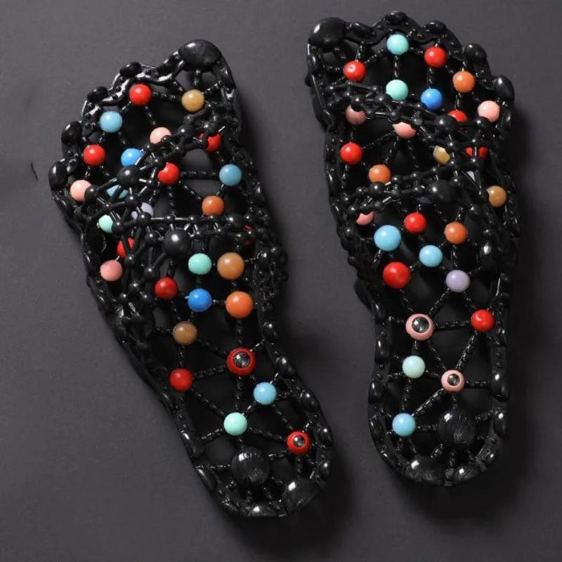 Slippers Women Health Foot Therapy Anti-slip Summer Shoes Sandals Bathroom Quick-drying Footwear Couples Home Health Sandalias