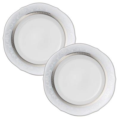 Accent Plate 23cm Hampshire Platinum 2 Pieces Fine Porcelain (Pair Set) P91310/4336