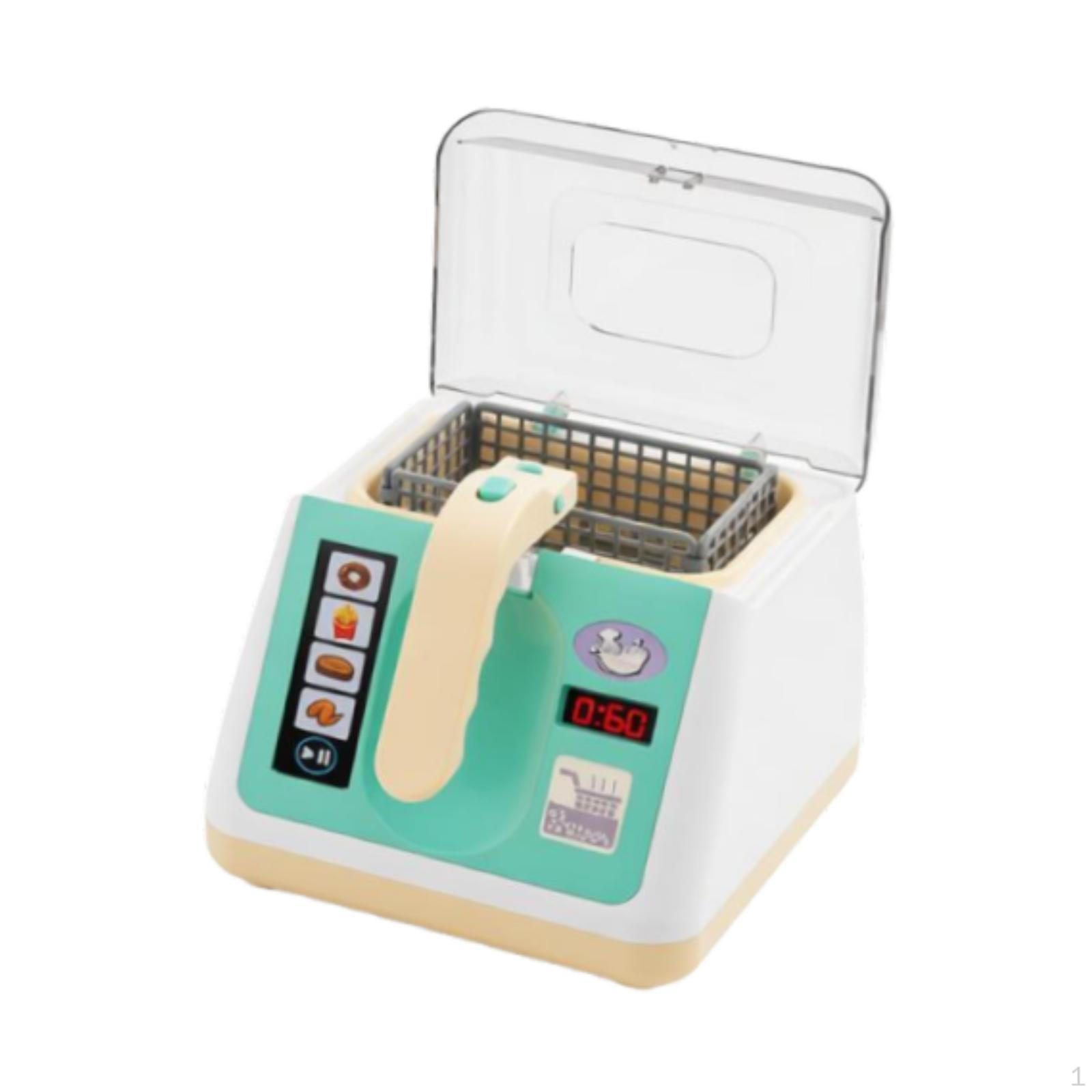 Toy Fryer for Kids Chef Pretend Play Kitchen Accessories Cooking Utensils Toddler синий