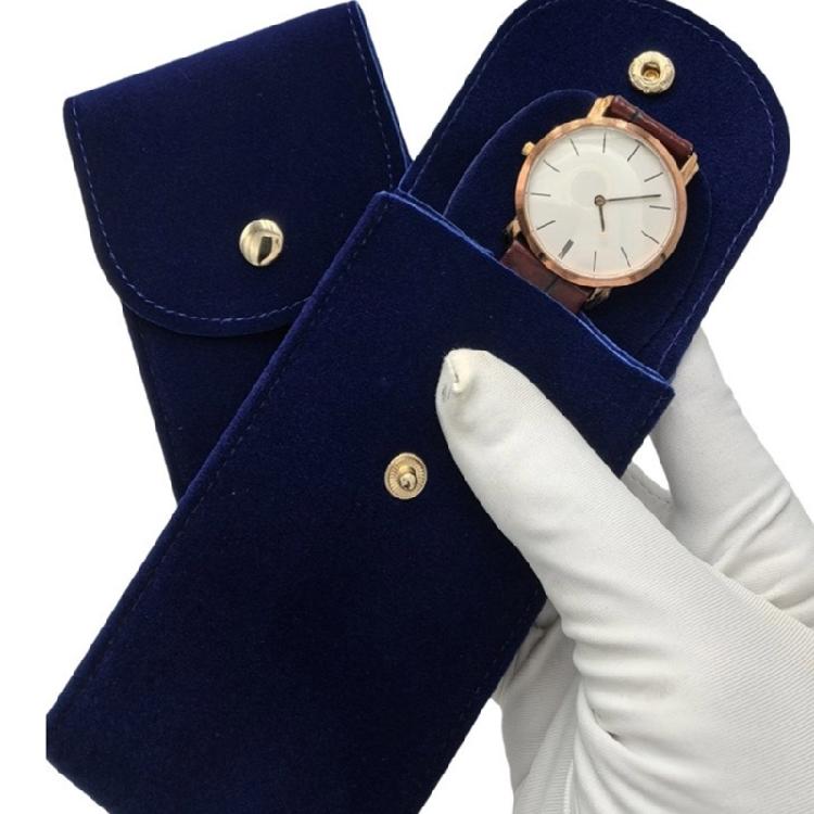 Samt Uhr Reisebeutel Tragbare Uhr Aufbewahrungstasche Kleiner Uhrenhalter Uhrenorganizer Mechanischer Uhrenschutz