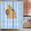 Rideaux de douche Capybara, Son heure du bain Animal mignon Orange Rideaux de salle de bain Pour enfants Garçon Filles Décor de chambre, Décorations de bain