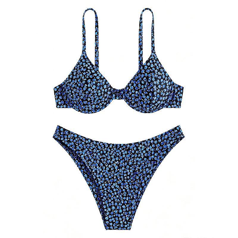 1011 European and American New Polka Dot Sexy Split Bikini Swimsuit Hot-selling Bikini Women's Swimsuit Summer
