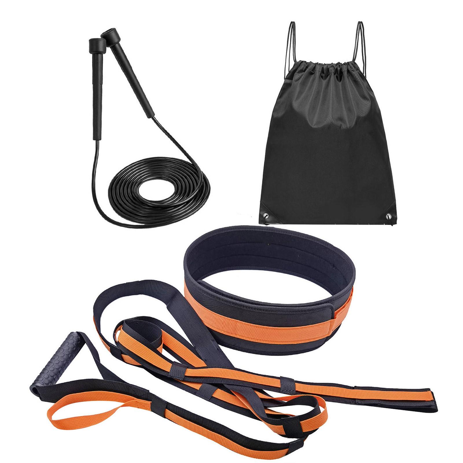 

Overload Running Resistance Harness Resistance Band with Jump Rope & Storage Bag for Sprint Football Basketball Soccer