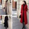 Women's Extra-Long Thickened Wool Coat