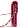 CHANEL Makeup Shoulder Bag Crossbody Long Wallet Patent Leather pink
