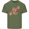 Biker Santa Christmas Motorcycle Chopper Skull Unisexs Light Cotton TShirt