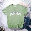 Neuartige kreative Spielkonsole 3D-gedrucktes Muster Damen-Shirt Kurzarm T-Shirt