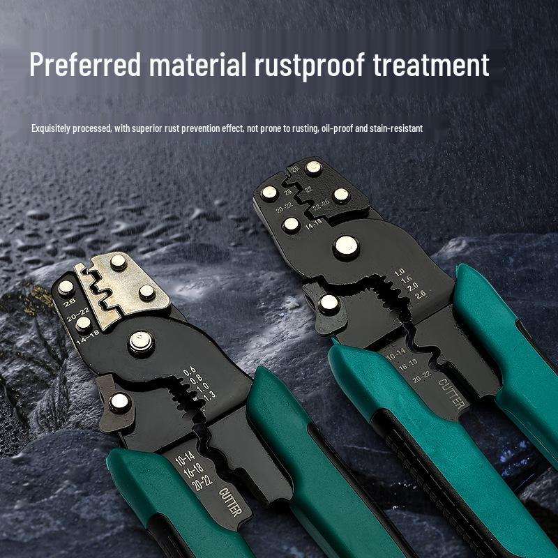 Sen Sheng Multifunctional Electrician Terminal Pliers - Manganese Steel Wire Stripper, Crimper, & Cutter