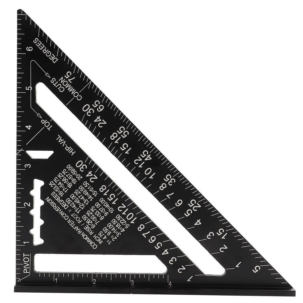 Protractor d'angle pour toiture 7 pouces Alliage d'aluminium Oxydation noire  (  )