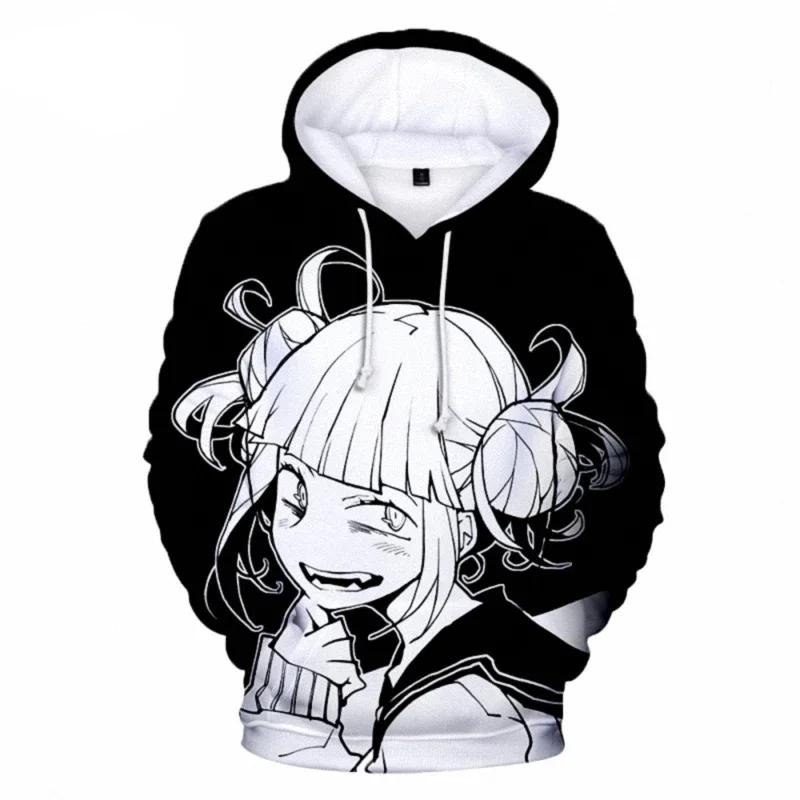 High Street Anime Himiko Toga 3D Printed Hoodie Sweatshirts Men Women Fashion Casual Pullover My Hero Academia Harajuku Hoodies