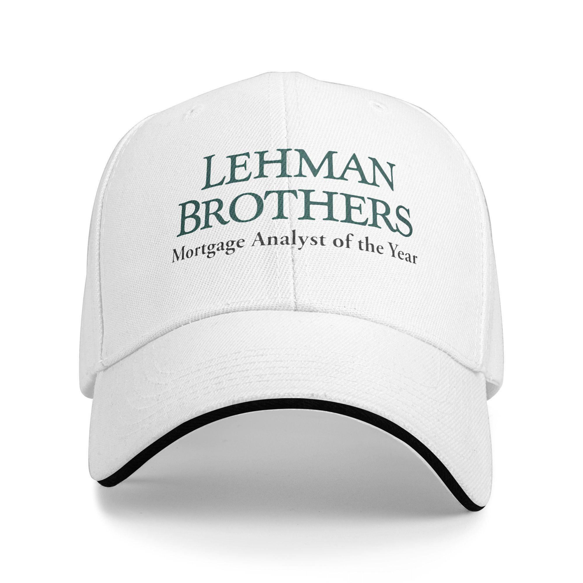 Lehman Brothers Risicobeheer Afdeling Casual Baseballpet Zomer Truckerpet Visserij Snapbackpet Heren Volwassen Baseballpetten One Size white