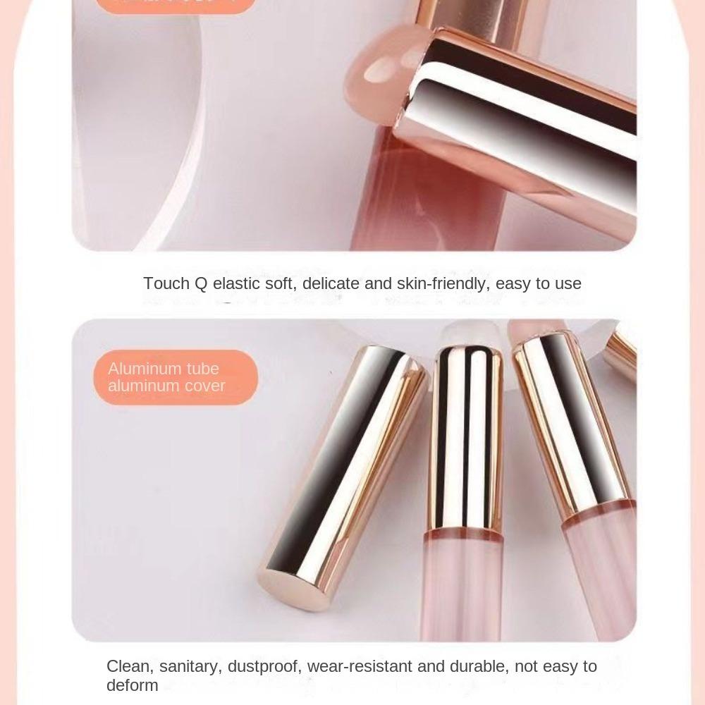 Multi-Use Mini Concealer Brush Round Head Lipstick Brush Portable Silicone Lip Brush