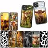 Funda Coque Cover for OPPO A80 A60 A40 A38 A79 A16 A17 A58 A78 A94 A95 A57 A15 A74 A53 A96 A98 Phone Case Cow Print Wallpaper