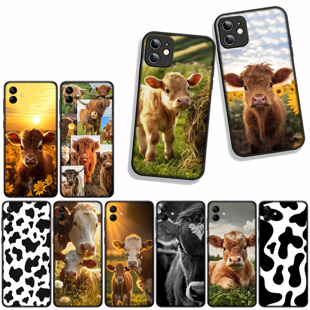 Funda Coque Cover for OPPO A80 A60 A40 A38 A79 A16 A17 A58 A78 A94 A95 A57 A15 A74 A53 A96 A98 Phone Case Cow Print Wallpaper