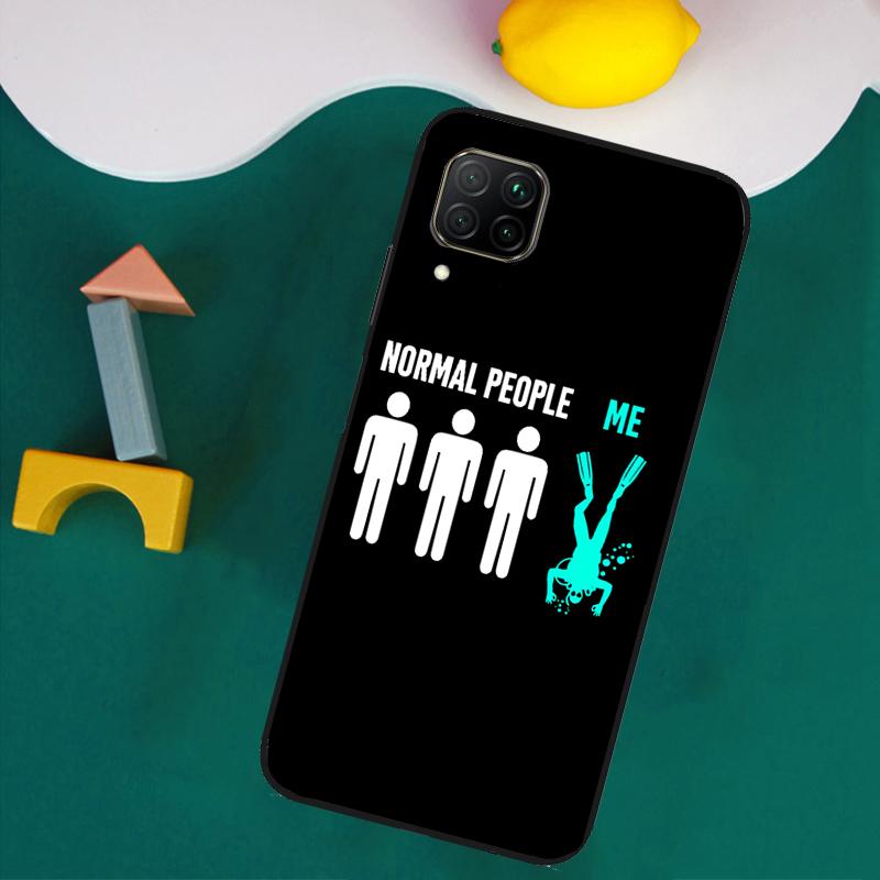 Scuba Diver Diving For Huawei Nova Y73 Y72 Y70 Y90 Y60 Y61 Y91 12s 12i 11i 8i 9 10 SE P40 Lite P30 P60 Pro Case