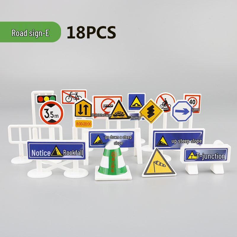 Children's City Traffic Play Mat with Small Alloy Cars - 130x100
