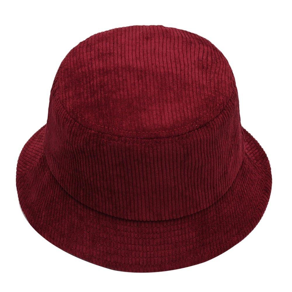 Soft Fisherman Cap Corduroy Panama Hat Outdoor Sun Cap  Men Women