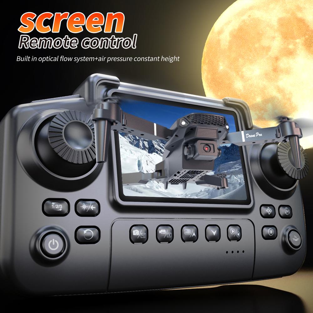 E88-S2 MAX upgraded version drone, with screen control, dual cameras, obstacle avoidance, brushless motor, folding arms, USB rec