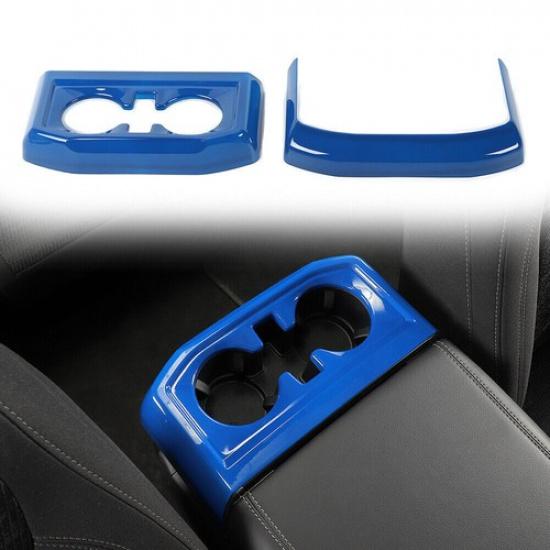Rear Console Cup Holder Panel Trim Cover For Ford F-150 -2024 Accessories