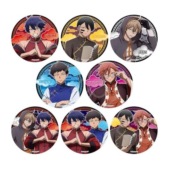 TV Anime  Tougen Anki  2nd Round Round Can Badge [8 Types Trading] 8 pcs BOX 75mm Tin