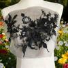 Embroidered Sequins Flower Applique Patches for Clothing Bags Handcraft Decoration Polyester Materials