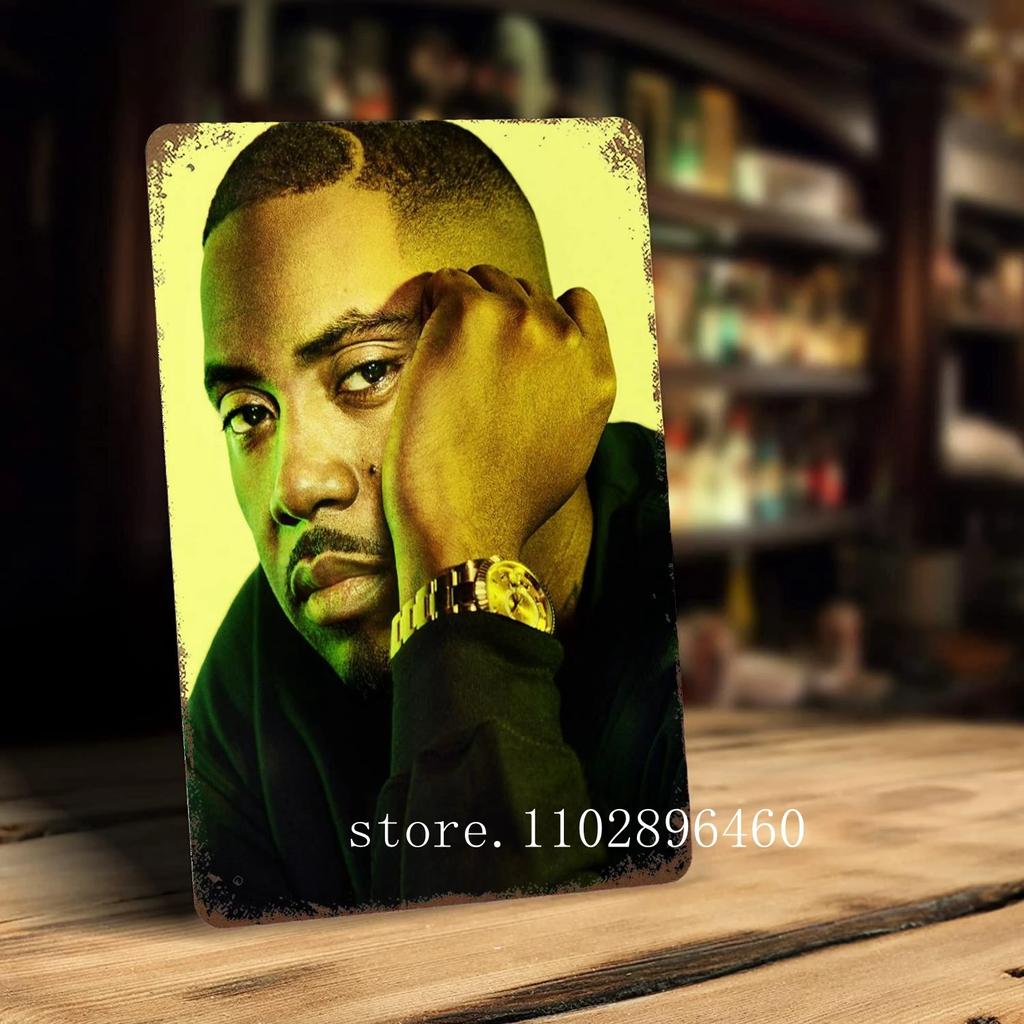 nas rapper Metal Plaques & Signs wall decor Vintage Tin Signs Captain Metal Poster Decor for Bar Pub Club Wall Decoration