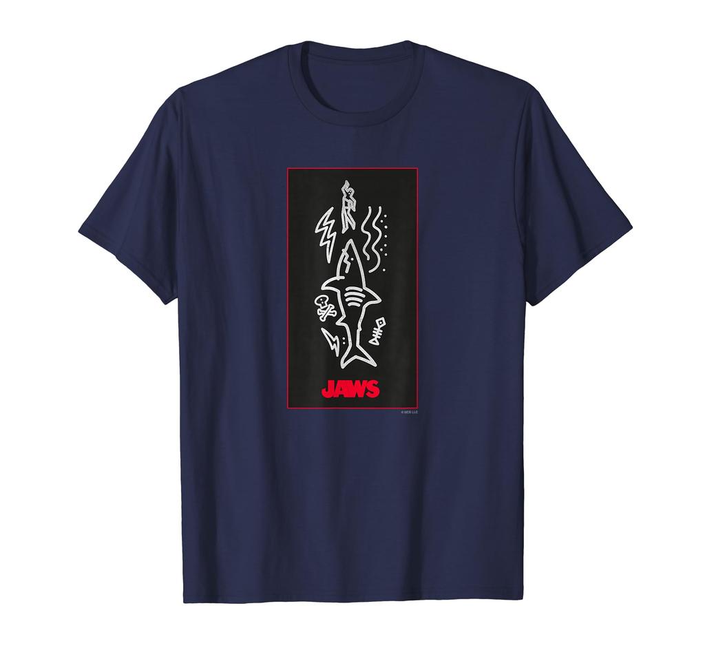 Jaws JAWS POSTER (LINE ART) T-shirt