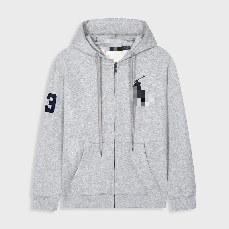 Mens Cotton Hooded Tracksuit Set Embroidered Polo Pony Casual Sweatshirt Pants