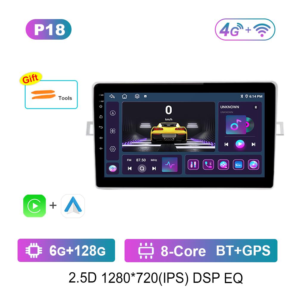 Carplay for Toyota Verso R20 2009 - 2018 Android Intelligent System GPS Navi Video Multimedia Player WiFi BT 4G Touch Screen