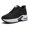 2025 Summer New Women's Inner Height Increase Women's Shoes Platform Air Cushion Sports Shoes Casual Travel Shoes Slope Heel Single Shoes Light