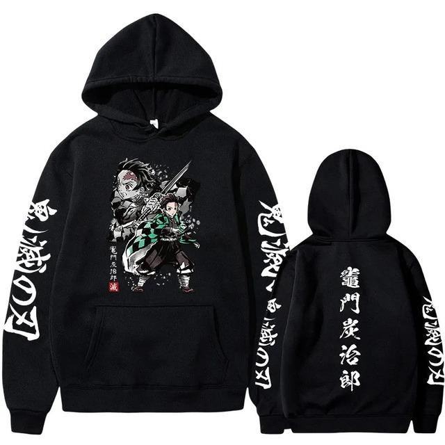 Demon Slayer Japanese Anime Hoodie Pullovers Men Women Sweatshirts Harajuku Print Tops Casual Fashion Streetwear Clothing Tops