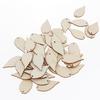 50x Unfinished Wood Leaves Tag Wooden Pieces Cuts DIY Art Crafts Decor