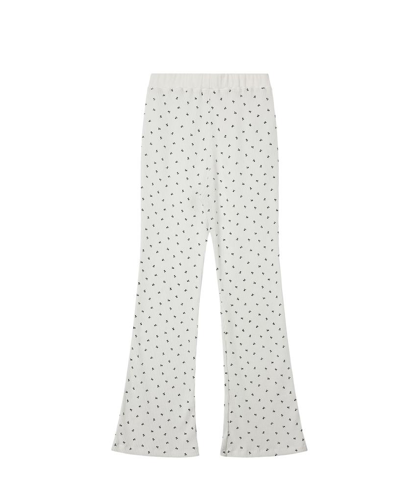 REST&RECREATION Rr Pattern Flare Pants - Ivory