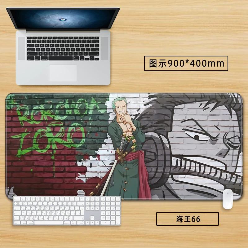 Anime Merchandise ONE PIECE Office Mouse Pad Oversized Boys Nautical King Animation Game Roronoa Zoro Computer Keyboard Cute Large Desktop Table Mat