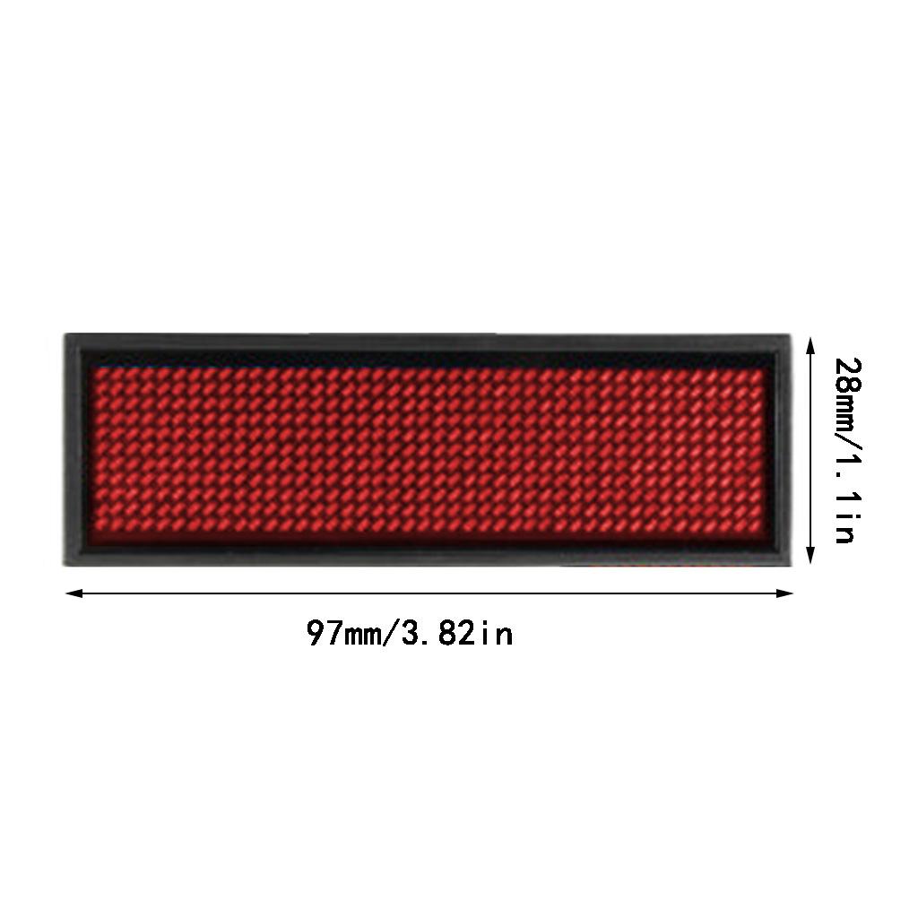 LED Name Tag for Business Rechargeable LED Card Screen for Bar Hotel Party Supermarket School and Restaurant 4 Colors