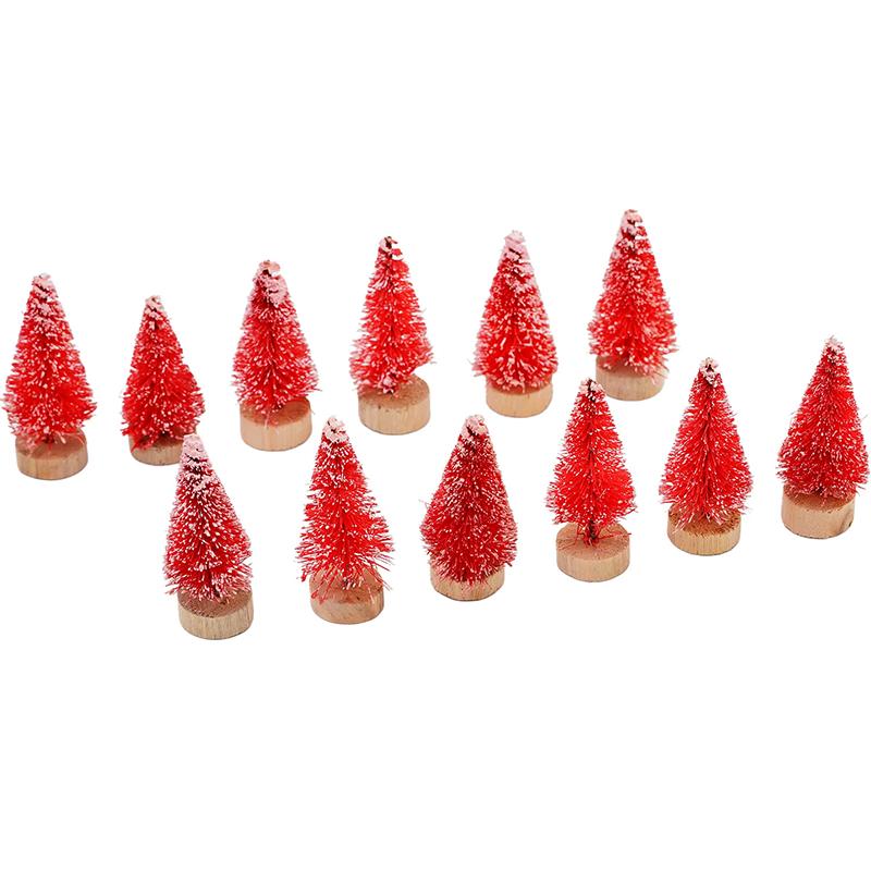 WTEMPO Mini Christmas Tree Home Office Store Desktop Christmas Tree Ornaments Festive Indoor Outdoor Christmas-themed Party Decorations
