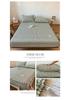 Sleeping grid all cotton color woven washed cotton grid sandwiched cotton bedding sheet