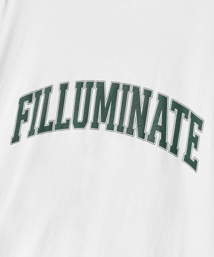 FILLUMINATE Two-Tone Arch Logo T-Shirt - White