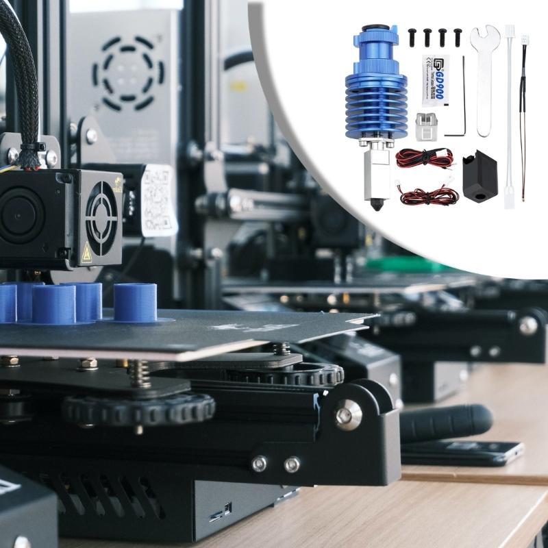 24 V 48 W Verbessertes Rapid Heat V6 Hotend Bimetall Heatbreak Keramik-Heizkerne Flow für 1,75 mm Filament 3D-Drucker