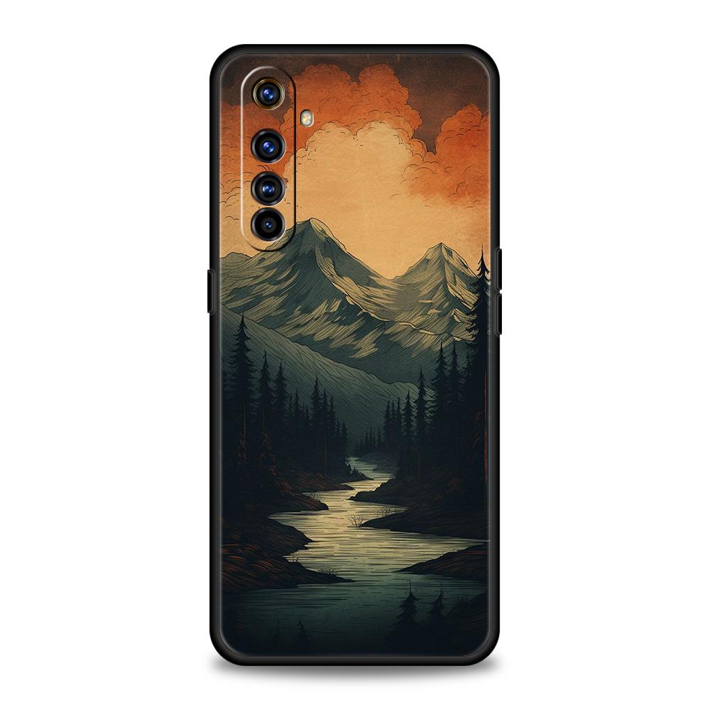 Mountain Forest Phone Case For Oppo A3S A15 A17 A31 A95 Find X5 X6 Pro A54 A53 A52 Reno 6 7 8 SE Z Pro 5G Soft TPU Cover Capas