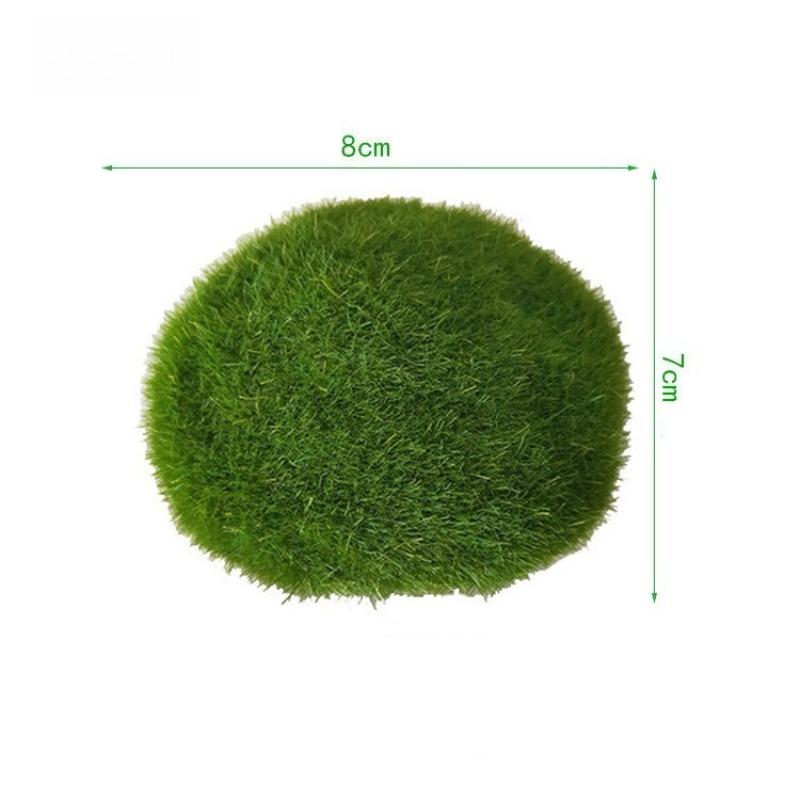 5Pcs Simulated Moss Stone, a realistic moss-covered stone, used as a prop for photography, landscaping decoration, miniature landscape arrangement
