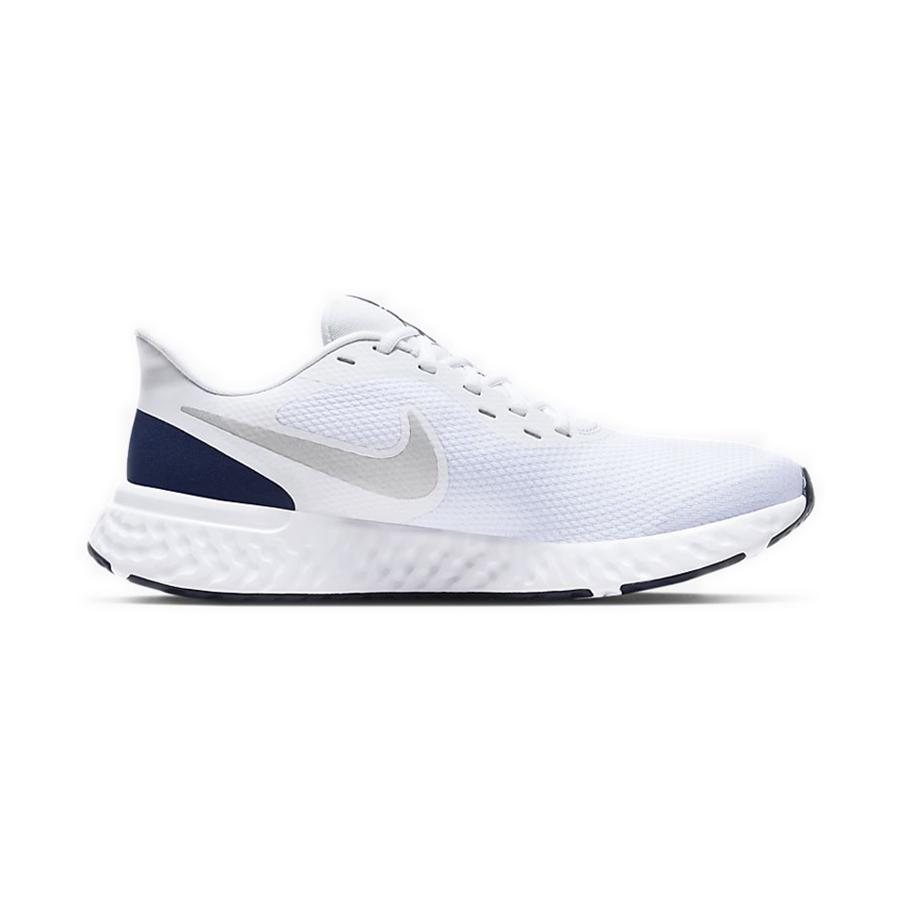 Nike Revolution 5 White Midnight Navy Running Shoes BQ3204-102