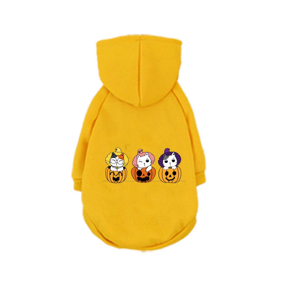 1 Pc Halloween Pet Hooded Sweatshirt Cats & Dogs Easter Outfits Pomeranians Golden Retrievers Halloween Party Accessories.