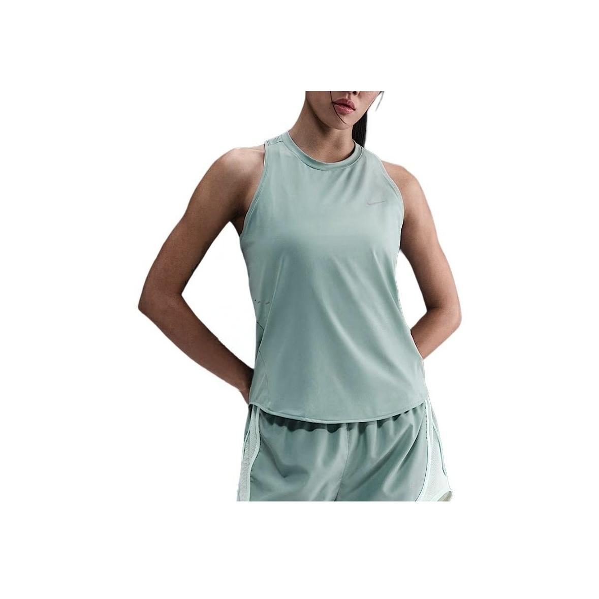 

Nike Однотонный приталенный топ без рукавов Женские топы Зеленый HQ0621017 XL