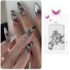 20Pcs 3D Nail Charms Butterfly Shape for Women Girls DIY Nail Art Decoration Craft Accessories