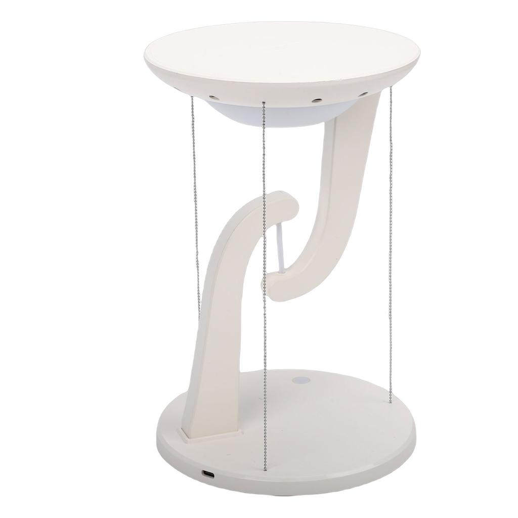 Floating Desk Lamp Round   USB Levitating Table Lamp with Wireless Charging for Bedroom Bedside Night Light Ornament