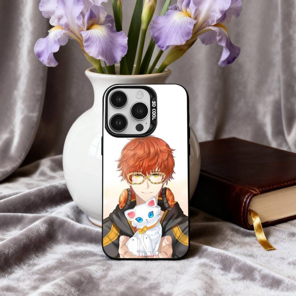 707 L-Luciel M-Mystic M-Messenger-R Handyhülle für iPhone 17, 16, 15, 14, 13, 12, 11 Plus, Pro Max, Schwarz, Candy-Silber