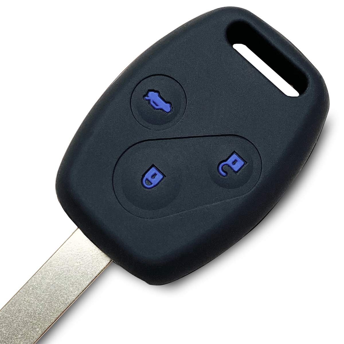

[IKT] Silicone Cover for Keyless Keys 3 Buttons Black Blue / Fit / Odyssey синий
